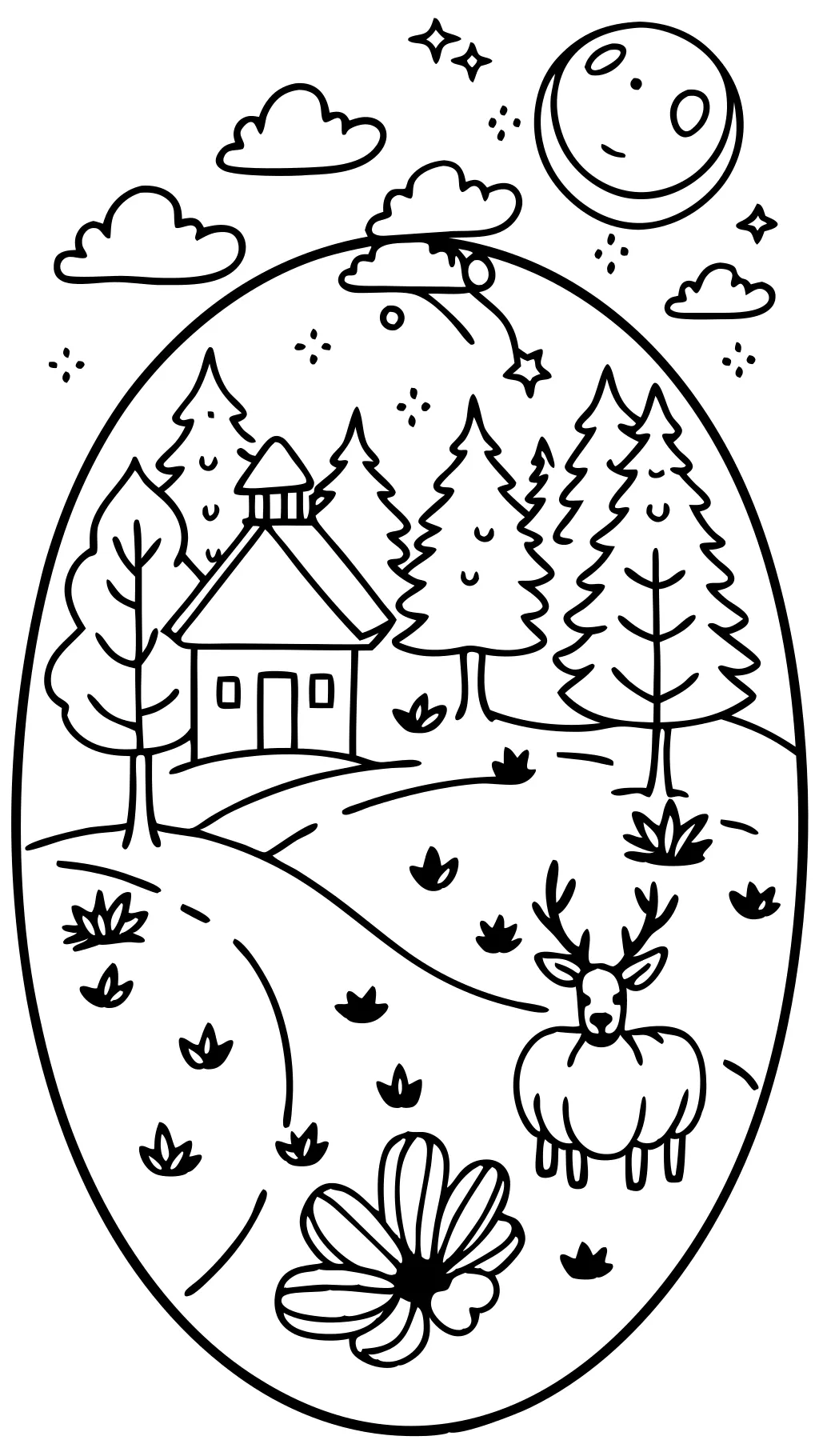 coloring page for fall